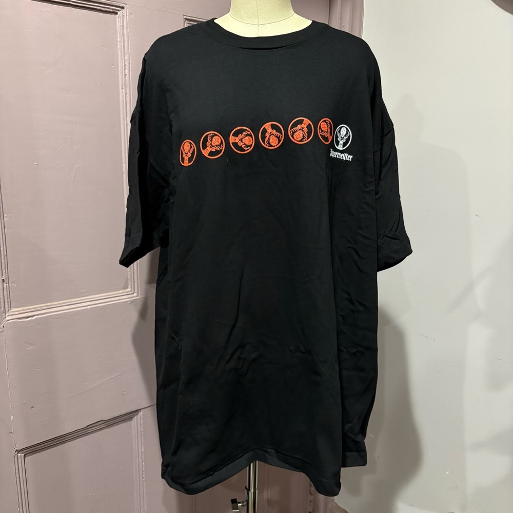 Black Jagermeister Logo Promo T-Shirt, XL Vintage